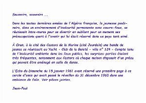 ORAN SOUVENIRS SOUVENIRS DE JANVIER 1961 (1)